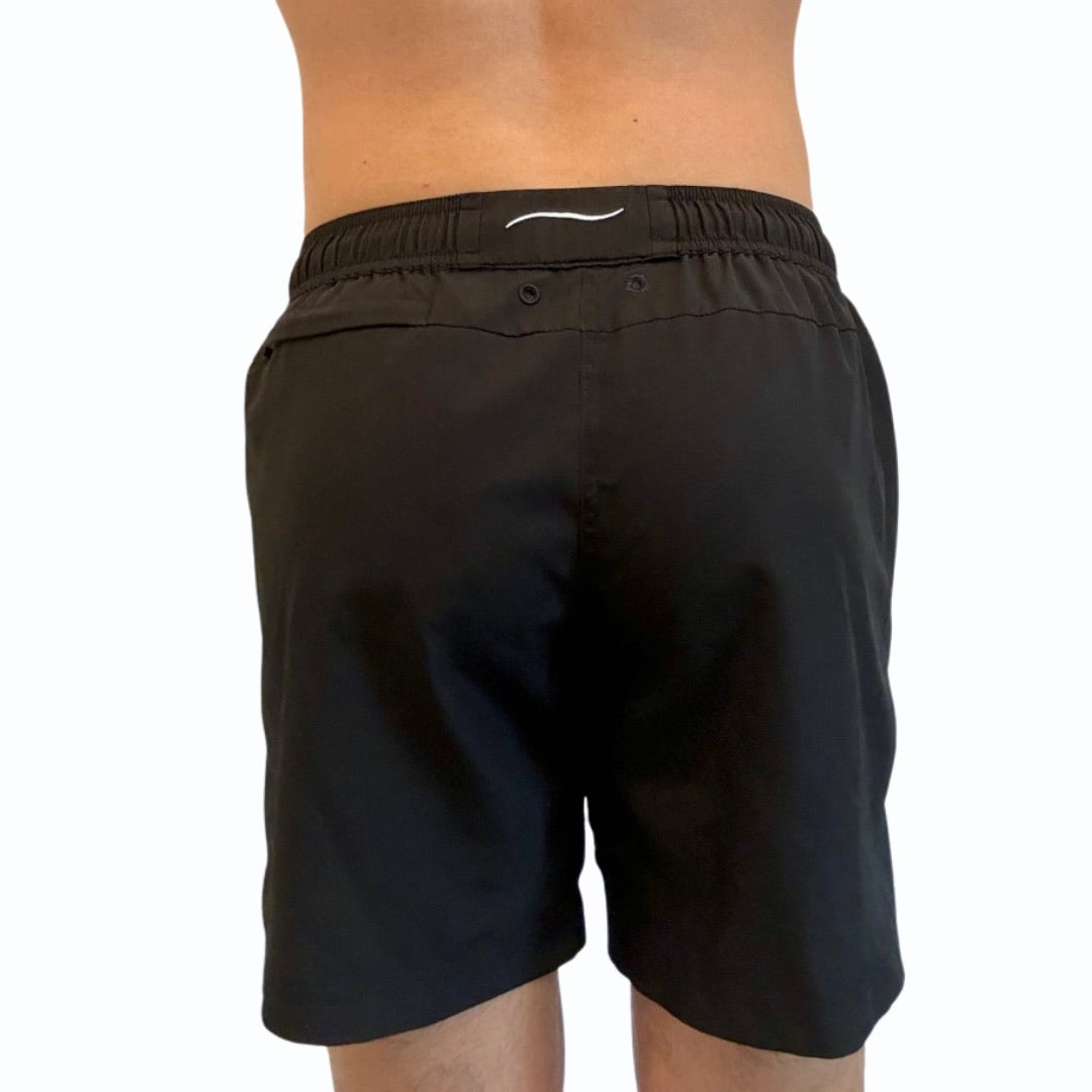 Men’s swimwear with deep reinforced pockets and back zip pocket – functional and stylish