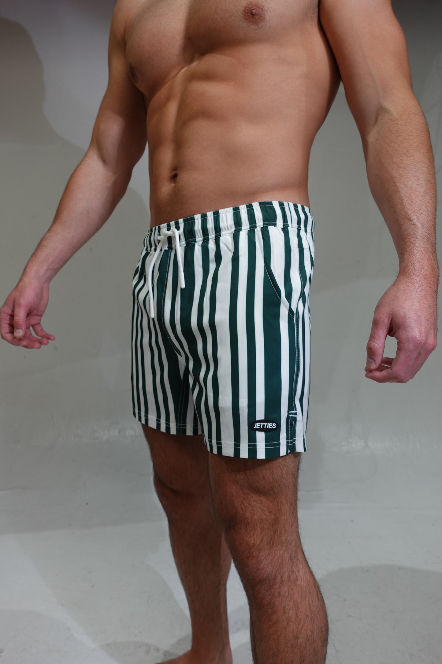 5 inch - Code Green Swim Short Side View