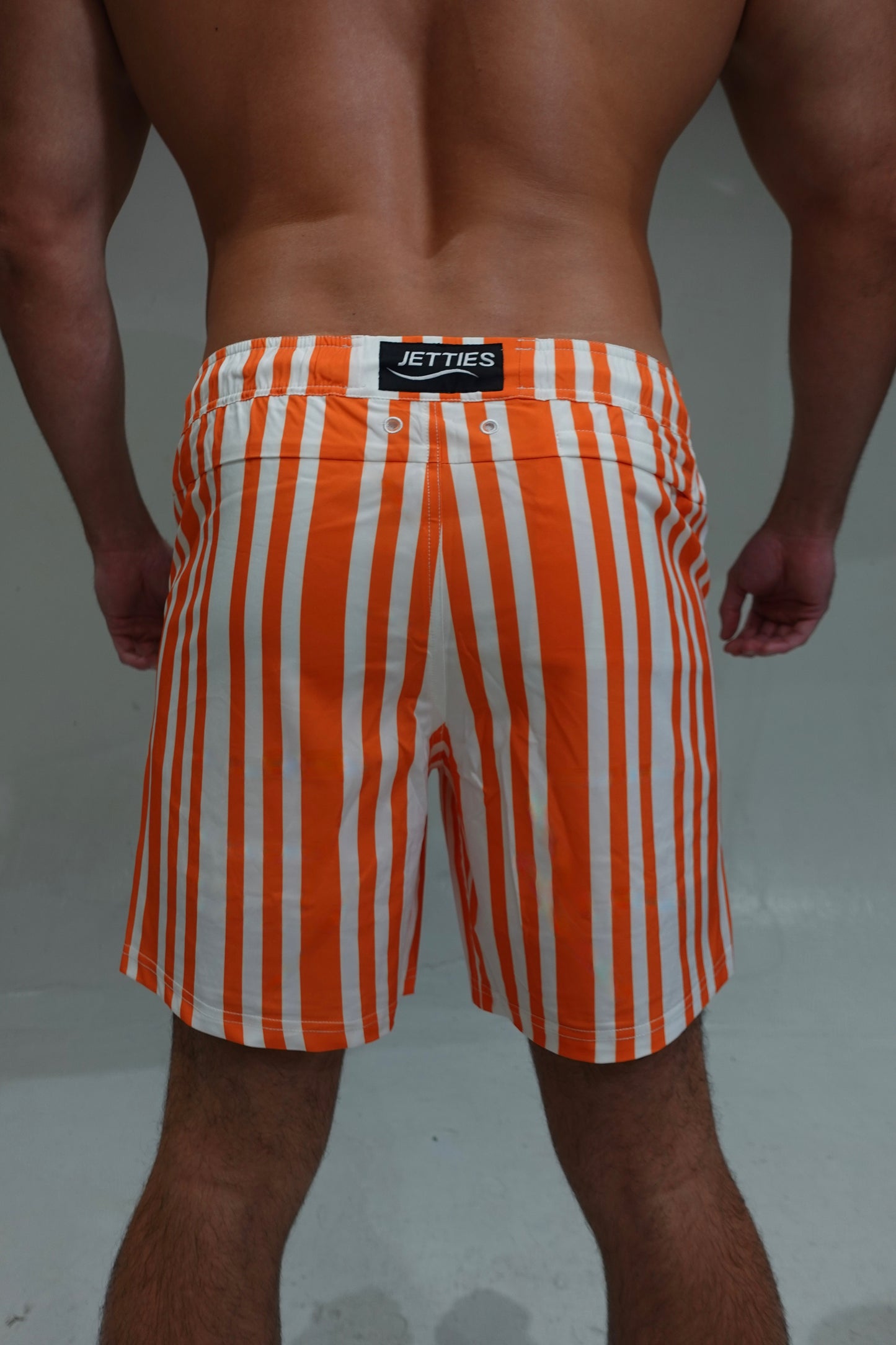 7 inch - Code Orange Swim Suit Back View