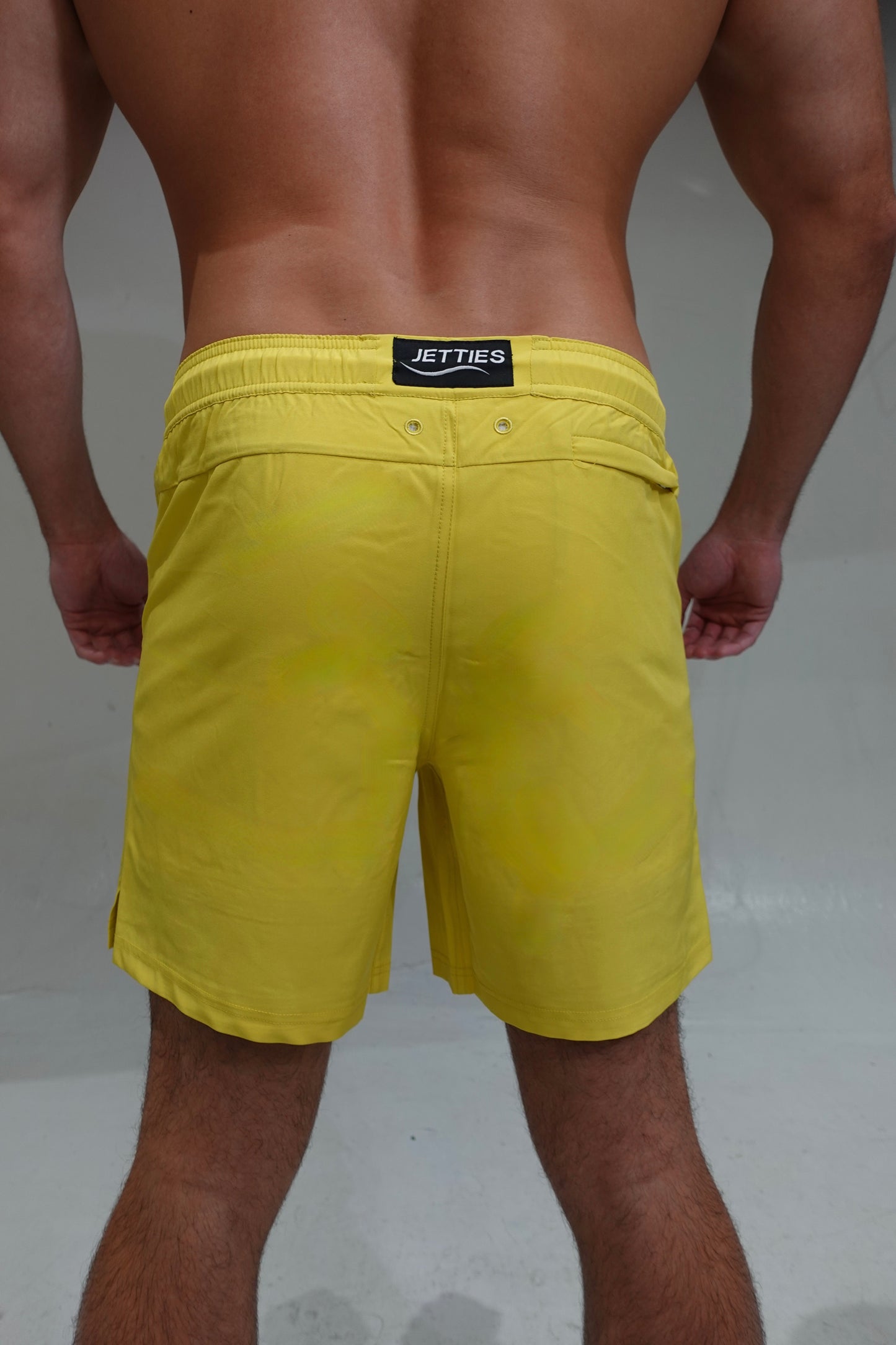 7 inch - Sunset Yellow Bathing Suit Back View