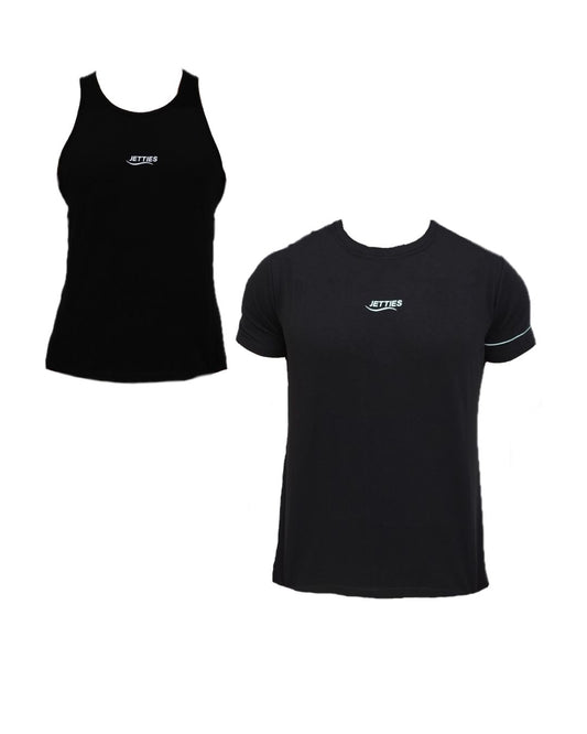 BLACKOUT - CLASSIC BLACK TANK & LOGO SHIRT BUNDLE