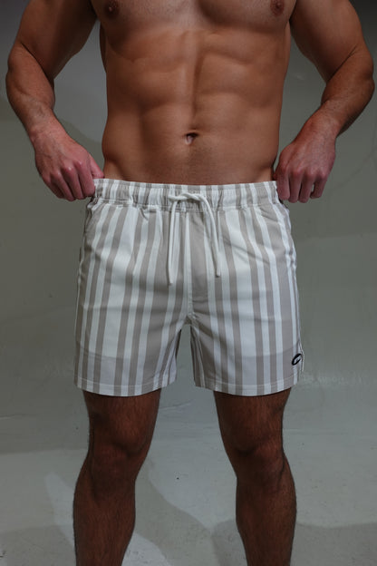 5 inch - Code Gray Swim Short Front View