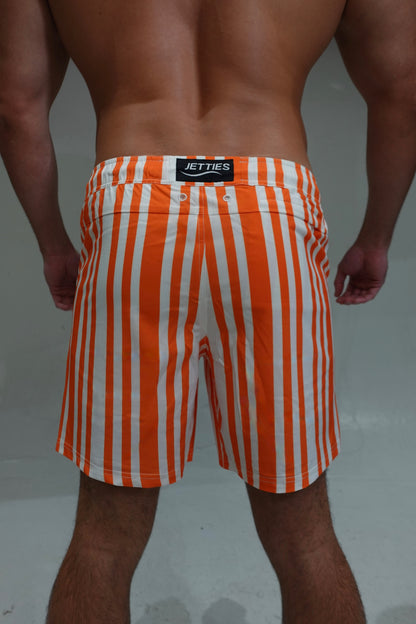 7 inch - Code Orange Swim Suit Back View