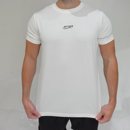ALL DAY LOGO TEE - COASTAL WHITE