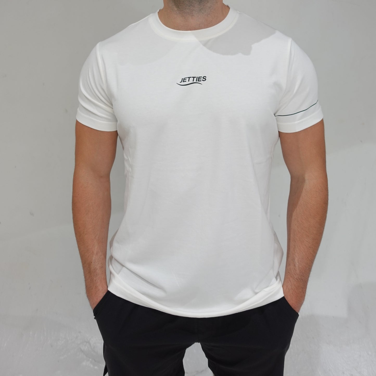 ALL DAY LOGO TEE - COASTAL WHITE