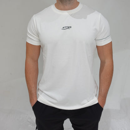 ALL DAY LOGO TEE - COASTAL WHITE