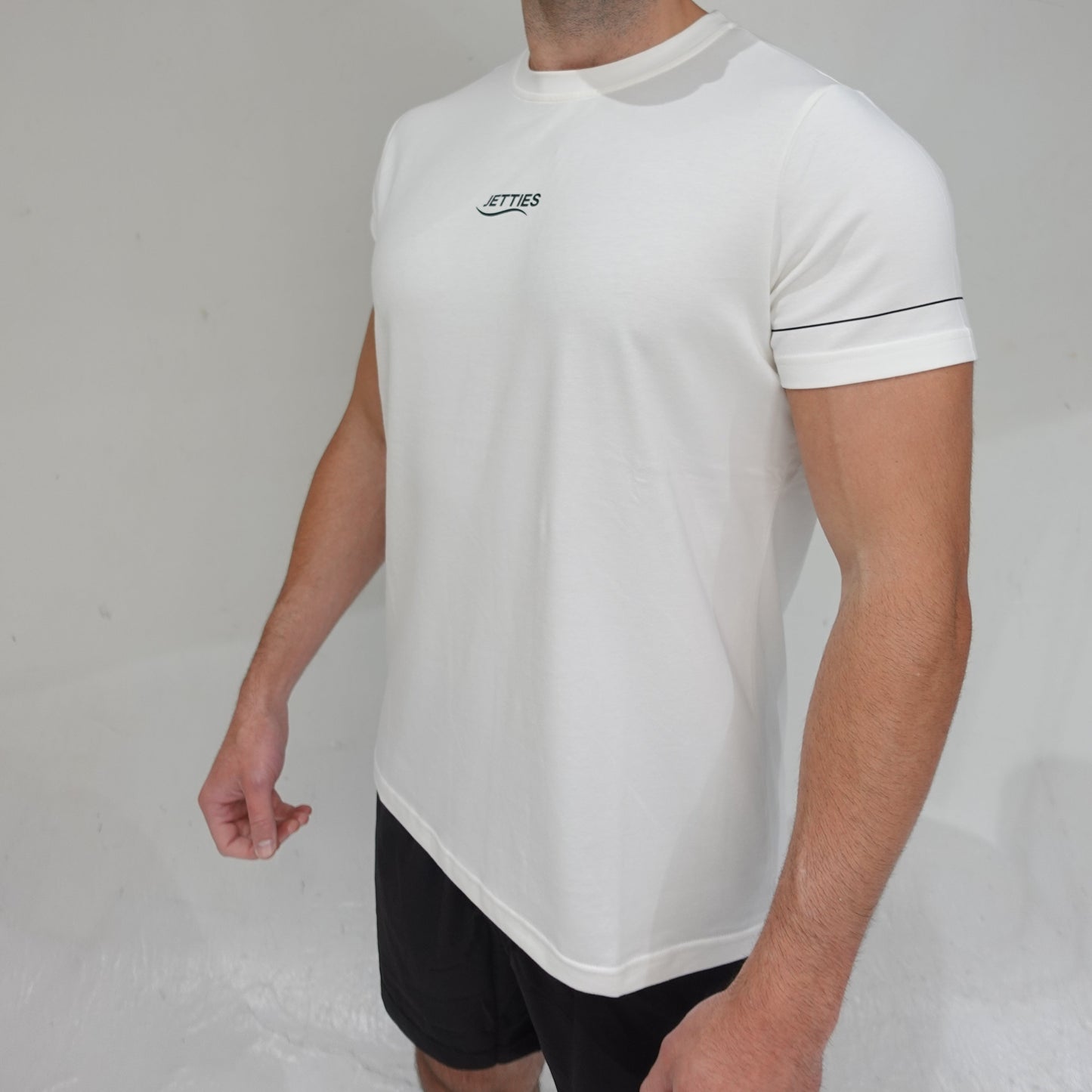 ALL DAY LOGO TEE - COASTAL WHITE